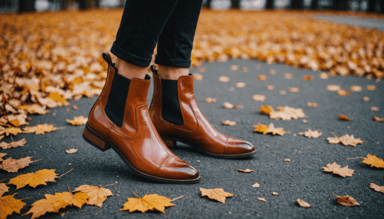 Tendance automne 2025 : Bottines en cuir et chaussures vernies pour un style chic